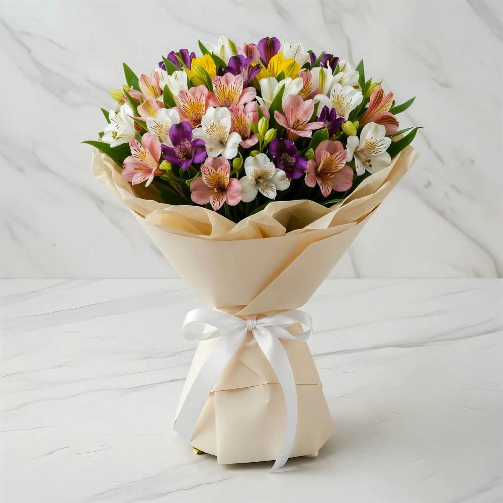 Букет цветов из: Альстромерии в Кировский