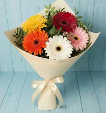 Букет цветов из:  Герберы #REPLACE_PRED# Кировский