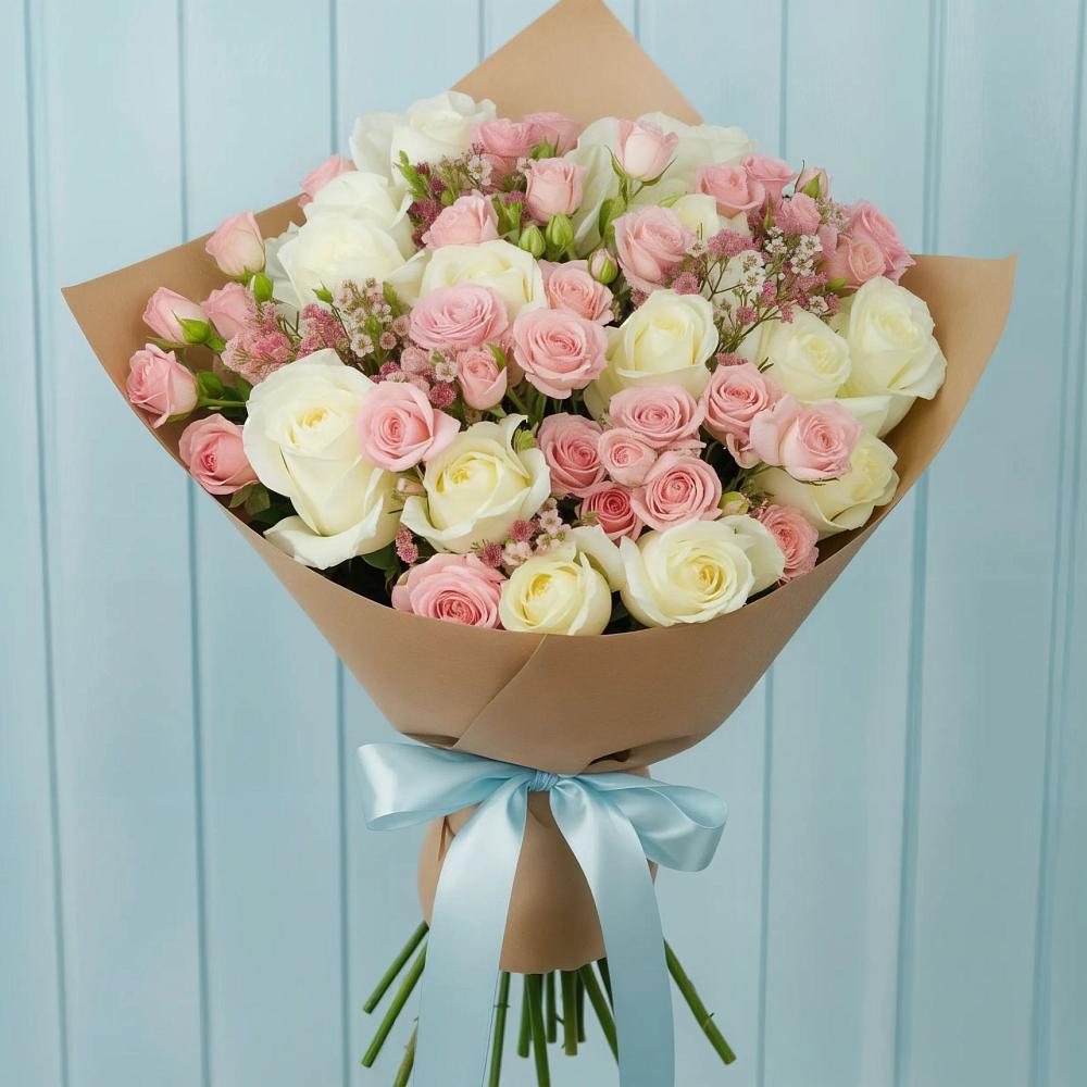 Букет цветов из: Розы в Кировский