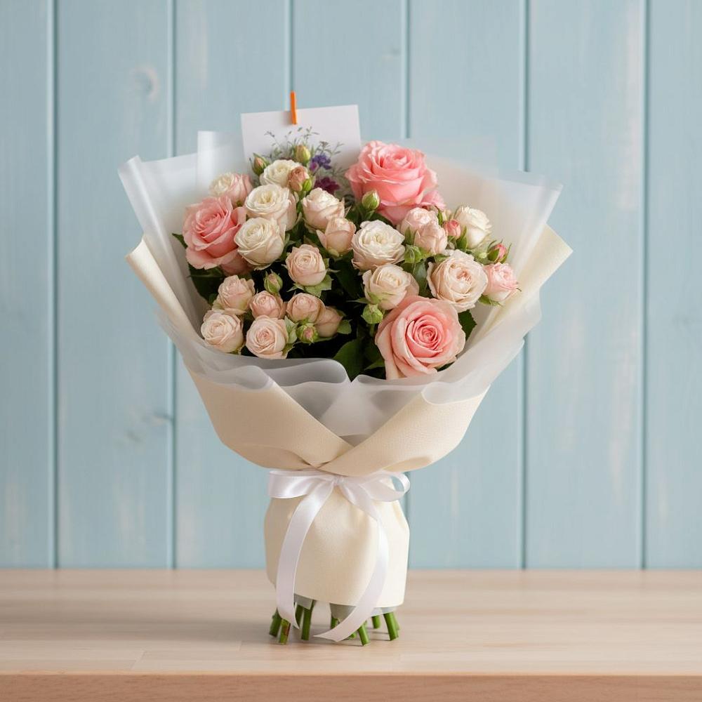 Букет цветов из: Розы в Кировский