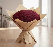 Букет 101 Красная роза в Кировский