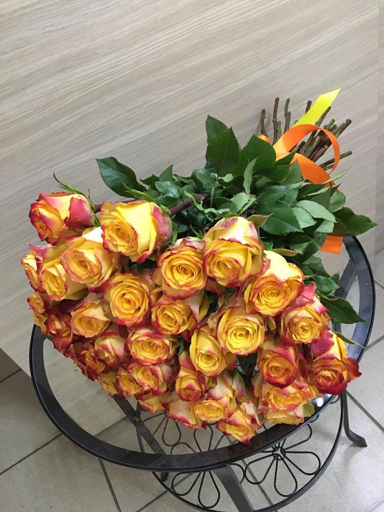 Букет Желтые розы в Кировский