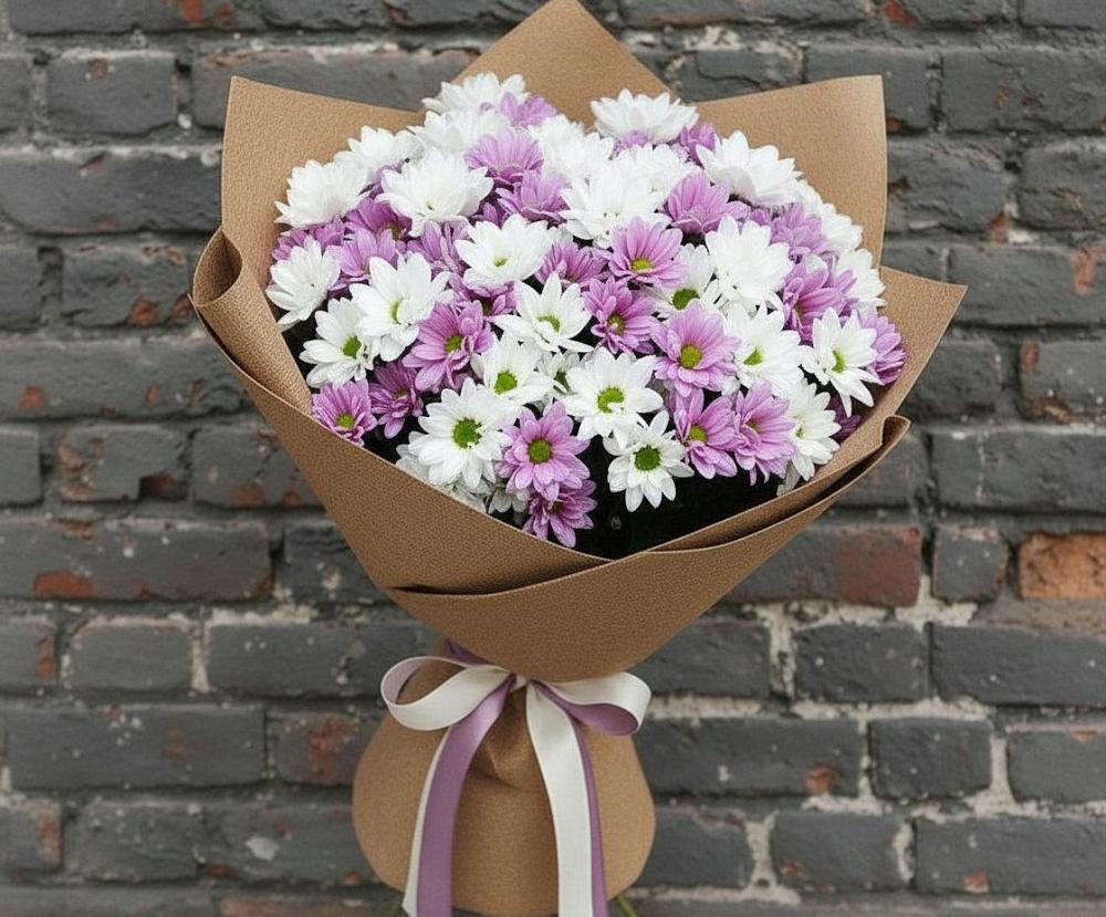 Букет цветов из: Хризантемы в Кировский