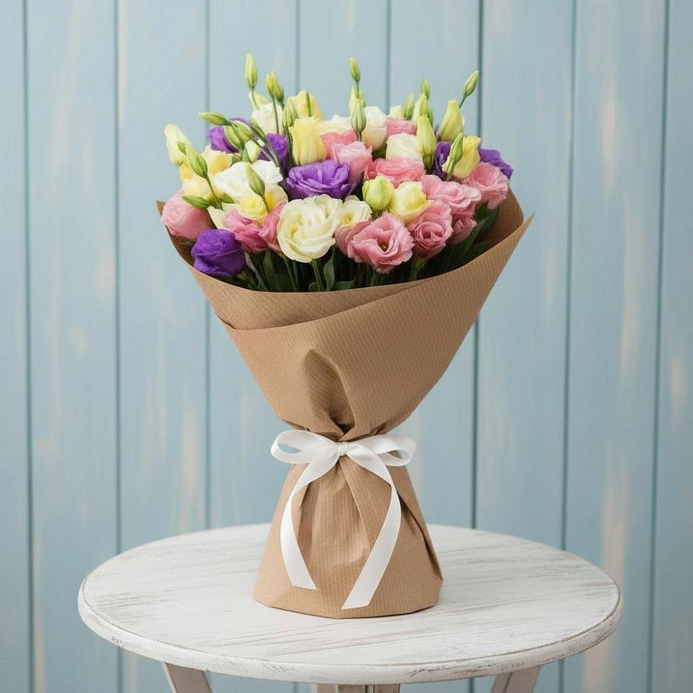 Букет цветов из: Лизиантусы в Кировский