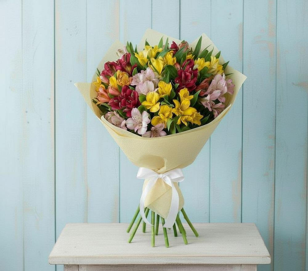 Букет цветов из: Альстромерии в Кировский