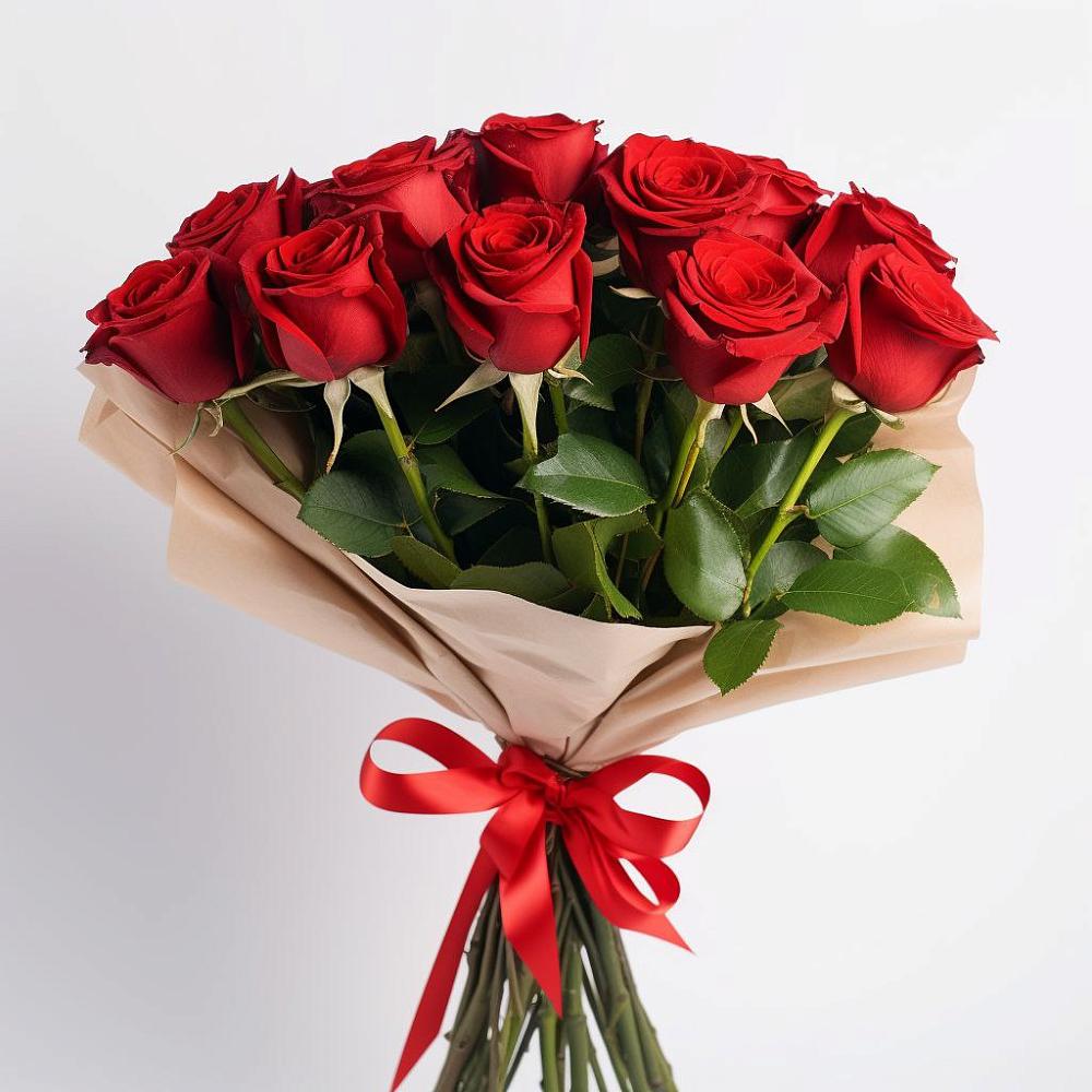 Букет 11 Красных роз Эдлесс Лав в Кировский