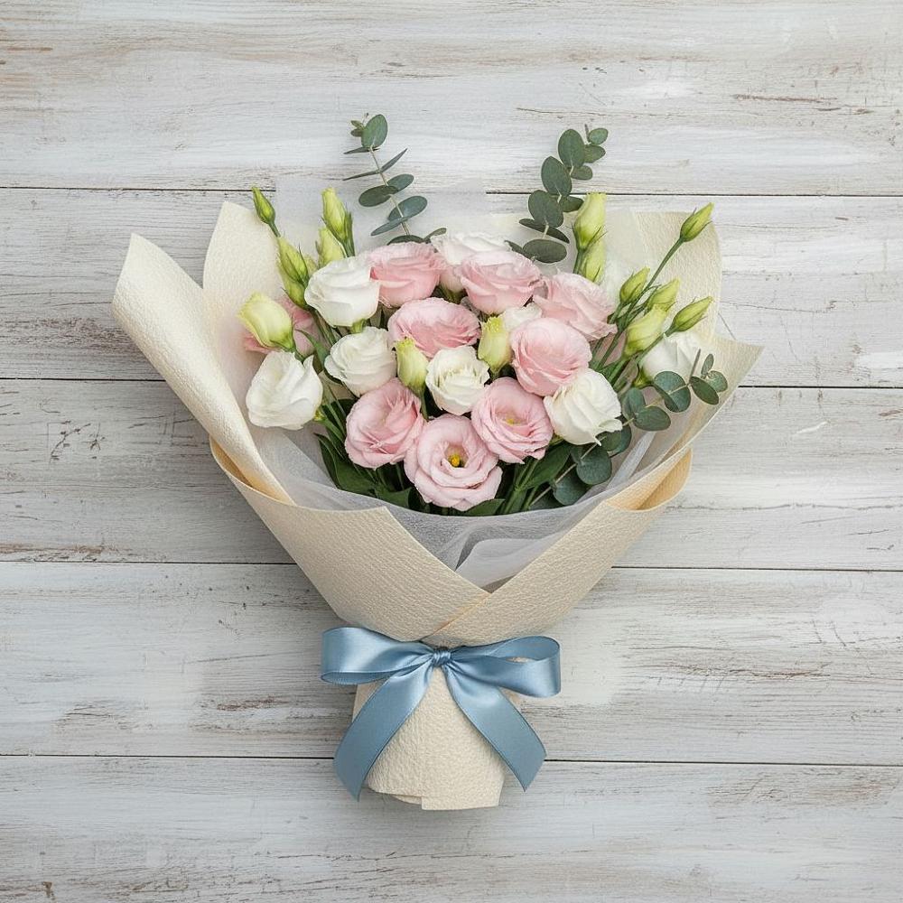 Букет цветов из: Лизиантусы в Кировский